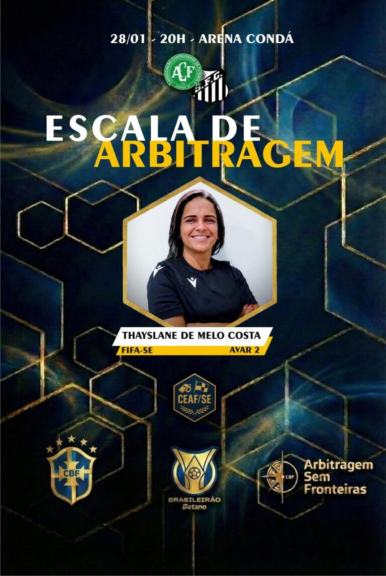 Árbitros da FSF são escalados para abertura do Brasileirão e final da Supercopa do Brasil
